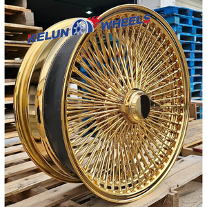 定制FORGIATO车轮26x9/10金轮旧学校黑斑羚卡布里斯弯刀辐条钢丝轮 - Product Image 5