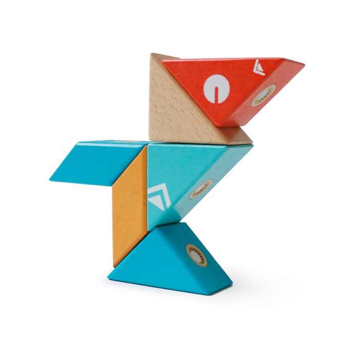 Educational Wooden Building Blocks 6 Pieces Set Montessori Toys