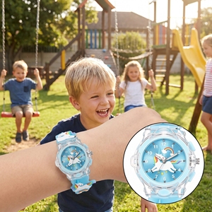 <span class=keywords><strong>Reloj</strong></span> LED Luminoso con Correa de PVC, <span class=keywords><strong>Reloj</strong></span> de Cuarzo de Moda para Niñas, para Actividades al Aire Libre - Product Image 2