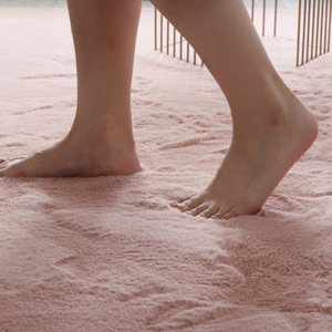 Hộ gia đình hiện đại mềm Faux Thỏ lông thảm với TPR ủng hộ lông sang trọng Fluffy thảm cho phòng khách chân Mat Thảm bán buôn - Product Image 3