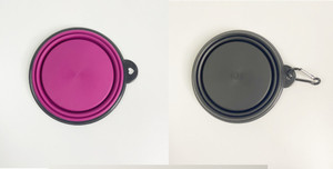 Tazón de agua de viaje para perro y gato, cuencos plegables portátiles con Clip de mosquetón para viajar, senderismo y caminar - Product Image 5