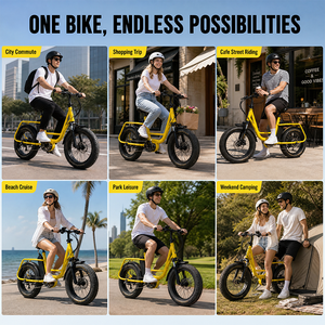 Bicicleta Urbana de Acero al Carbono de Baja Resistencia con Neumático Ancho 16*4.0, Batería de Litio, Motor de 500W y Portaequipajes Extendido para Uso Diario en la Ciudad CS-L10 - Product Image 5