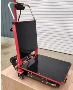 Sessiz elektrikli merdiven tırmanma sepeti araba taşıma ve aletleri platformu yapısı için katlanabilir teslimat sepeti paletli tasarım - Product Image 2