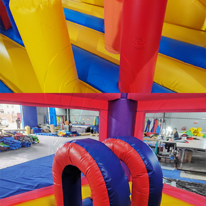 Château gonflable licorne magique avec toboggan arc-en-ciel et structure en forme de tour pour les jeux d'enfants et les fêtes d'anniversaire - Product Image 6