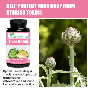 Wholesale Price Healthy Food <b>Supplement</b> Support Kidney Function Detoxification Vegetable Capsules Liver Detox Capsules 90 Caps - Product Image 2