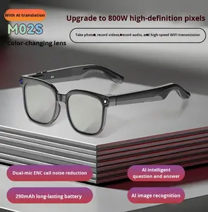 แว่นตาอัจฉริยะ AI รุ่นใหม่ กล้อง 800 ล้านพิกเซล ป้องกันภาพสั่นไหว ถ่ายภาพ วิดีโอได้ รู้จักวัตถุ <span class=keywords><strong>แปล</strong></span>ภาษาแบบเรียลไทม์ - Product Image 5