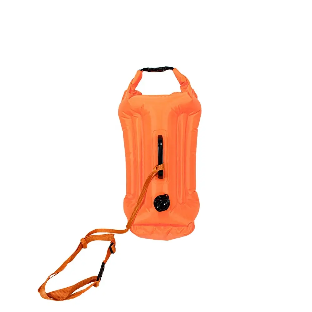 Open Water Swimming Inflatable Tow Float Buoy Dry Bag For Swimming