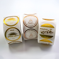 Autocollant personnalisé en vinyle transparent découpé à la forme, avec dorure à chaud, imperméable, pour étiquettes d'emballage cosmétique, impression de logo de parfum