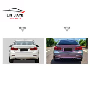 Pièces de voiture automobiles Style M3 pour 2013-2018 BMW Série 3 F30 M3 PP Kits de carrosserie de pare-chocs Jupes latérales Tuyau d'échappement et garde-boue de capot - Product Image 6