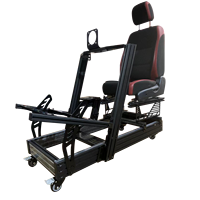 Cockpit de simulateur de conduite en aluminium personnalisable avec siège – Configuration complète pour simulateur de course