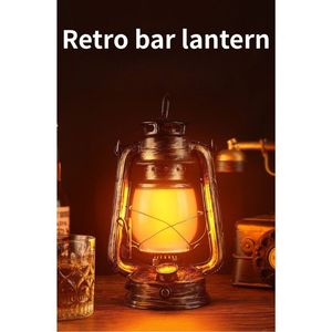 Lanterne de camping rétro haute luminosité, batterie au lithium, autonomie 10-15h, intensité réglable, ABS IP44, éclairage extérieur pour jardin et paysage 3 - Product Image 4