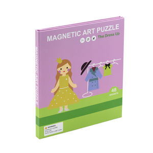 Livre magnétique personnalisé en usine, livre de puzzle magnétique, poupées à habiller, jouet livre magnétique pour enfants - Product Image 3
