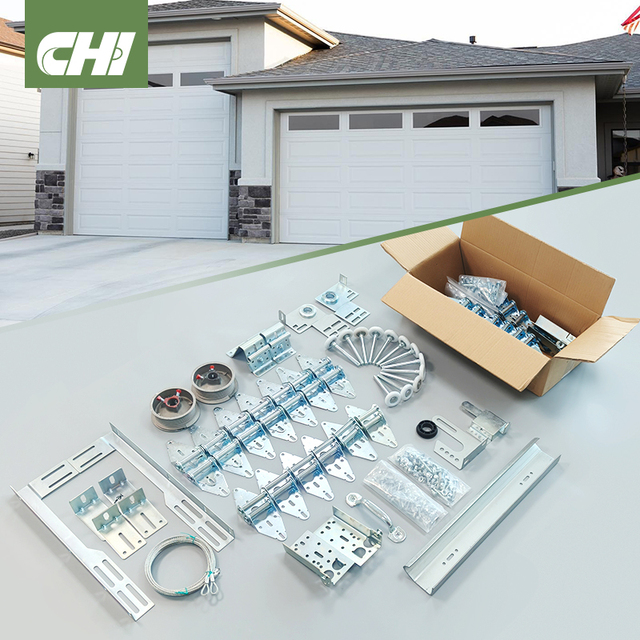 CHI Modern Durable Garage Door Hardware Box Kit with Steel Parts Screw Installation Easy-to-install