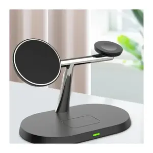 <span class=keywords><strong>Original</strong></span> 30W 3-en-1 <span class=keywords><strong>Cargador</strong></span> inalámbrico magnético de carga rápida Soporte de teléfono de escritorio para <span class=keywords><strong>iPhone</strong></span> 15 14 Pro Max Auriculares Iwatch Laptop - Product Image 5