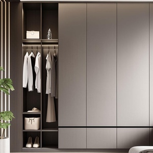 <span class=keywords><strong>Armario</strong></span> Moderno Minimalista Duradero con Puerta Corredera <span class=keywords><strong>de</strong></span> Madera y Cajones Integrados para Dormitorio <span class=keywords><strong>de</strong></span> Apartamento - Product Image 6