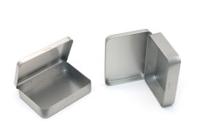 กล่องดีบุกทรงสี่เหลี่ยมผืนผ้าสำหรับบรรจุภัณฑ์โลหะรีไซเคิลช็อคโกแลตพร้อมบานพับสำหรับงานฝีมือชาลูกกวาดมิ้นท์ - Product Image 3