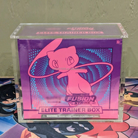Boîte de protection en acrylique transparente avec aimant puissant pour collection Elite Trainer Box Poke Mon, étui en acrylique avec couvercle magnétique