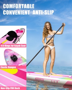 กระดานยืนพายแบบออลราวด์ PF 11'*33"*6" รุ่น DR01/1 สำหรับเล่นเซิร์ฟและโยคะ เหมาะสำหรับผู้หญิง  แบบเป่าลม - Product Image 4