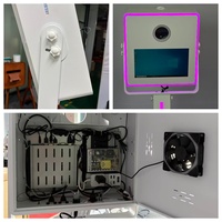 Mesin Foto Booth Selfie, Layar Sentuh 15,6 inci, Kompatibel dengan Printer dan Kamera, untuk Pernikahan