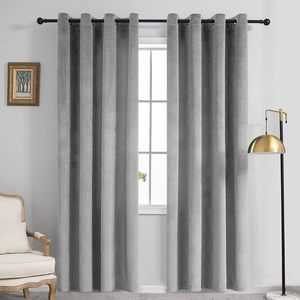 Rideaux occultants simples XinLan, design moderne, chambre à coucher, salon, rideaux en polyester lourds - Product Image 4