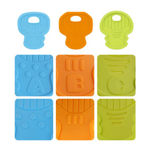 <span class=keywords><strong>Mordedor</strong></span> de coche de dibujos animados para bebé, juego de juguetes de actividad sensorial para niño pequeño con llave de coche musical para bebé, <span class=keywords><strong>mordedor</strong></span> masticable, juguetes lavables - Product Image 5