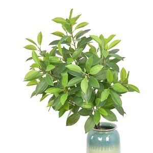 Branche de <span class=keywords><strong>laurier</strong></span> artificielle réaliste, feuilles vertes brillantes pour arrangements floraux - Product Image 1