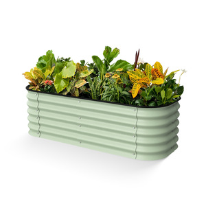 Jardinière en métal pour légumes et fleurs, idéale pour les jardins de cour et le jardinage urbain – Pot élégant - Product Image 1