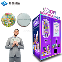 Mesin Vending Otomatis Pencetak Badge DIY Pabrik Manufaktur OEM ODM Terlaris Mesin Vending Pintar yang Dapat Disesuaikan