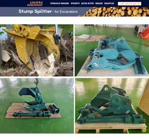 Manufacturing Wood Splitter Rental PC55 Stump Shears Excavator