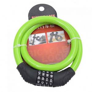 Cable de candado de bicicleta reiniciable Istaride con combinación de 6 pies antirrobo de alta resistencia con soporte de montaje candados de bicicleta - Product Image 4