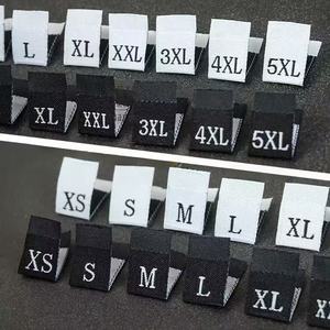 ป้ายผ้าโพลีเอสเตอร์ทอลายสี่เหลี่ยมสี่เหลี่ยมสำหรับกระเป๋าเสื้อผ้ารองเท้า-พับขอบตัดด้วยความร้อน - Product Image 1