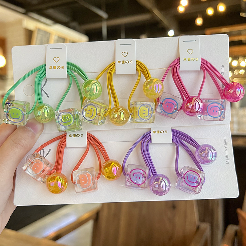 MYLULU Colorful Plastic Resin Fashion Big Bead Ponytail Knocker