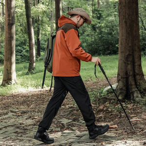 Scarponi da trekking da uomo professionali da uomo all'aperto nero idrorepellente in pelle antiscivolo scarpette da deserto - Product Image 2