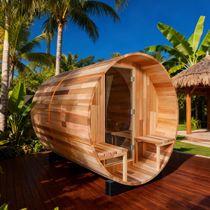 1-8 người đa phong cách tùy chỉnh bằng gỗ ngoài trời phòng tắm hơi sưởi ấm hồng ngoại phòng tắm hơi - Product Image 5