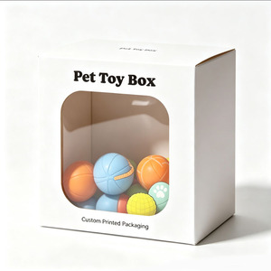 Wholesale <b>Window</b> Display Pet Toy Packaging Box Custom Printed Foldable Cardboard Retail Box for Pet Dog Cat Toys - Product Image 6
