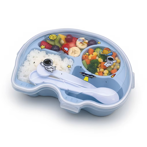 Boîte à lunch compartimentée <span class=keywords><strong>hermétique</strong></span> en plastique pour étudiants et employés de bureau, compatible micro-ondes, pour pique-nique en extérieur, conteneur alimentaire pour fruits et aliments, idéale pour la cuisine - Product Image 1