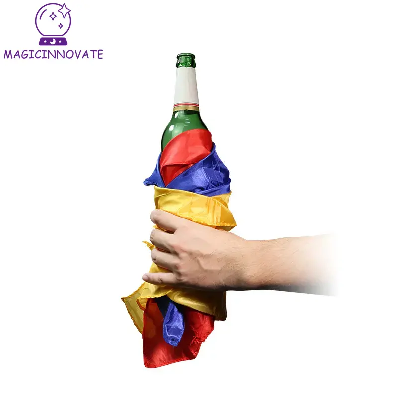 Appear Bottle from Silks Scarves Stage Magic Tricks Props Toys Professional Magician