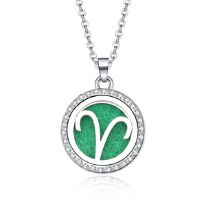 Fashion 12 Pattern Hollow Aromatherapy <strong>Diffuser</strong> Perfume Open Box Pendant <strong>Necklace</strong> for Women Men Jewelry New Arrival - Product Image 3