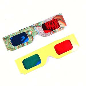 Gafas de <span class=keywords><strong>Eclipse</strong></span> Solar de Papel Desechables para Regalos Promocionales, Impresión a Todo Color Personalizada, Gafas 3D Anaglifo para Películas - Product Image 1