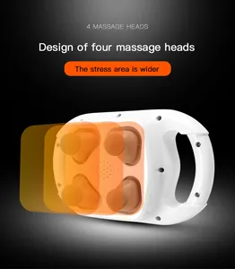 Whole Lower Back Pain Massage Machine 4 Head Masajeador Corporal Body Massager With 20 Modes Plug Is 220v
