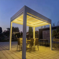 Pavillon en aluminium pour l'ombrage, la protection contre la poussière, la durabilité, vente directe d'usine