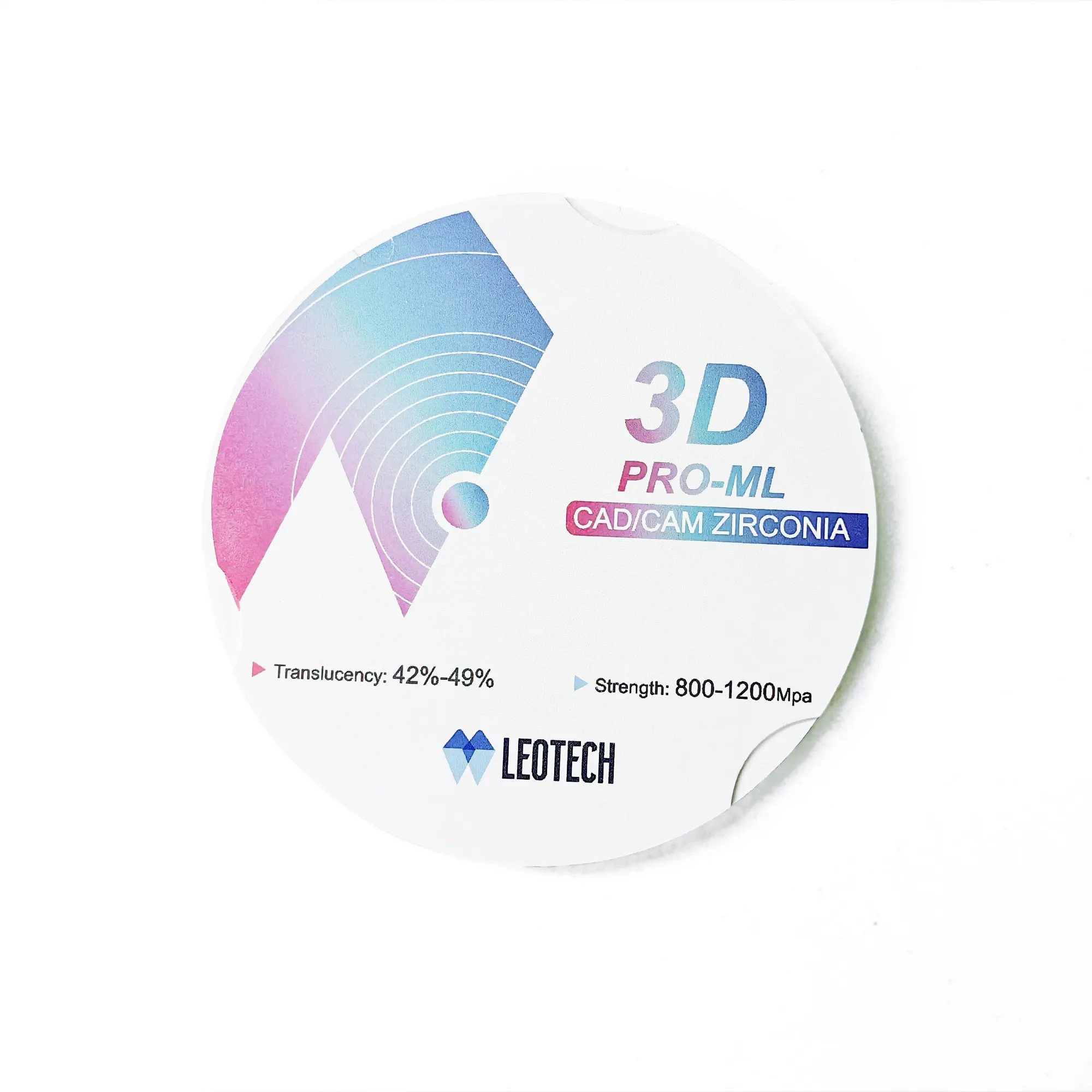 Bloc de zircone multicouche 3D-Pro-ML 14mm 95mm prix du bloc de couronne de zircone dentaire