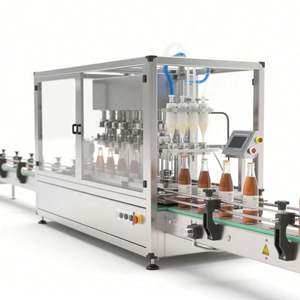 Vente en usine de jus semi-automatique de jus liquide glace thé boisson concentré jus lait machine de remplissage - Product Image 3