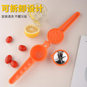 Presse-citron manuel en plastique avec noyau en acier inoxydable pour agrumes, outil de cuisine multifonctionnel - Product Image 3