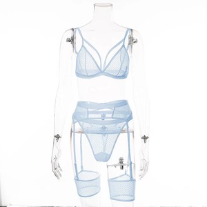 Set Pakaian Dalam Jaring Transparan dengan Tali Paha yang Dapat Disesuaikan untuk Kegiatan Malam - Product Image 6