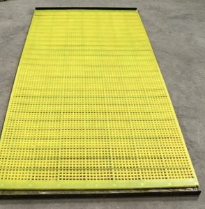 Grille de criblage minier en polyuréthane 1850x1020mm, ouverture 9mm, une seule maille, sans soudure, antirouille <span class=keywords><strong>pour</strong></span> <span class=keywords><strong>tamis</strong></span> fixe de feldspath - Product Image 1