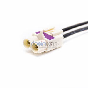 Кабель-удлинитель Fakra B (штекер) — Fakra B (гнездо), прямой, белый, RG174, для автомобильных систем GSM, радио, GPS - Product Image 2