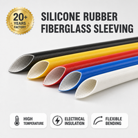 Gaine isolante en silicone et fibre de verre 4 KV 16 mm pour protection et réparation de câbles industriels, applications de câblage électrique sur mesure