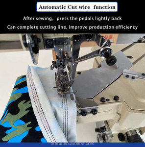 Của Nam Giới Khô Phù Hợp Thể Thao Áo Sơ Mi Máy May Ba Kim Năm Chủ Đề Stretch Máy May Tự Động Chủ Đề Cắt RN-W600D - Product Image 4