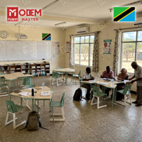 MINYI OFFSET Tanzania Ensemble de mobilier scolaire moderne pour salle de classe, comprenant bureau de formation, table de bibliothèque, bureau d'école design et ensemble bureau-chaise pour étudiant
